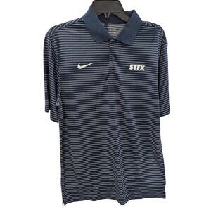 Nike Stripe Navy Men's STFX Polo Shirt Sz Small